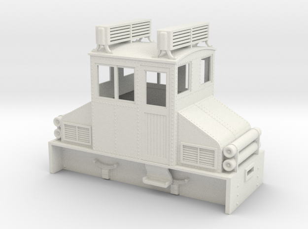1:32/1:35 steeplecab gas electric loco  in White Natural Versatile Plastic