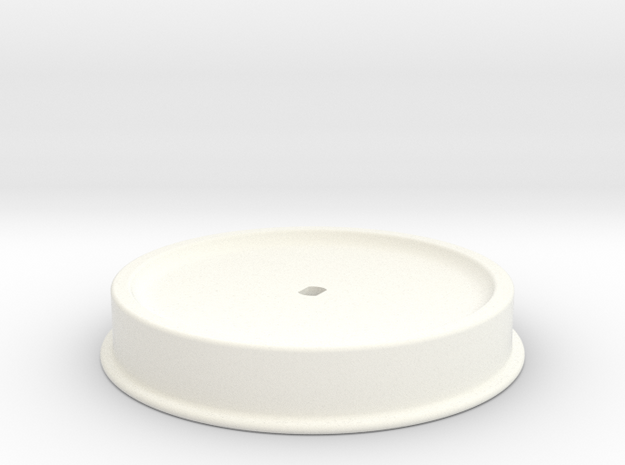 Lift Fan Adapter in White Processed Versatile Plastic