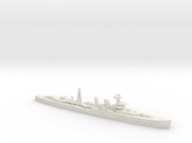 HMS Carlisle 1:1800 in White Natural Versatile Plastic
