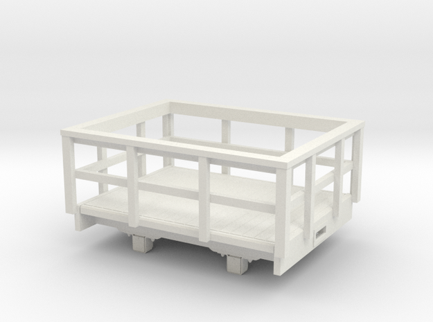 1:32/1:35 Slate wagon in White Natural Versatile Plastic