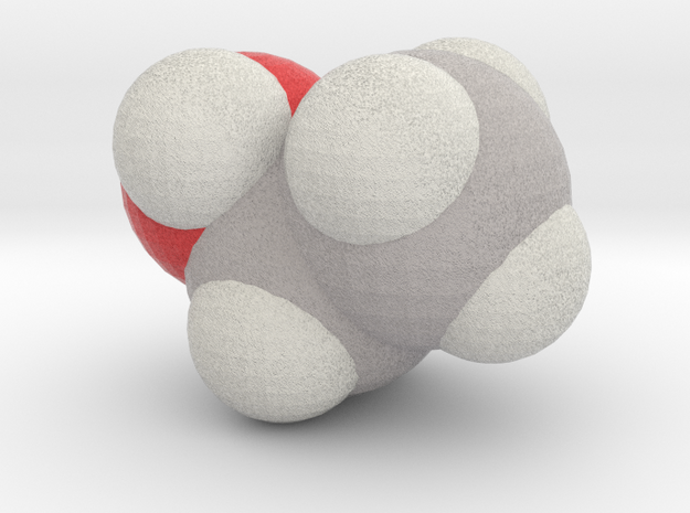 Ethanol molecule (x40,000,000, 1A = 4mm) in Full Color Sandstone