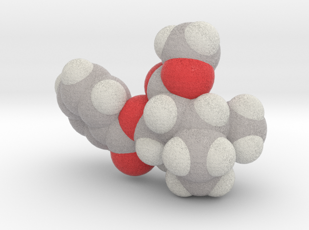 Cocaine molecule (x40,000,000, 1A = 4mm) in Full Color Sandstone