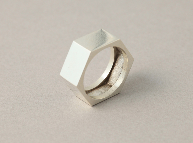 screw ring size 10 in Natural Silver