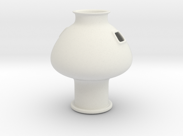  Greek Vase - Psykter - Side Openings in White Natural Versatile Plastic