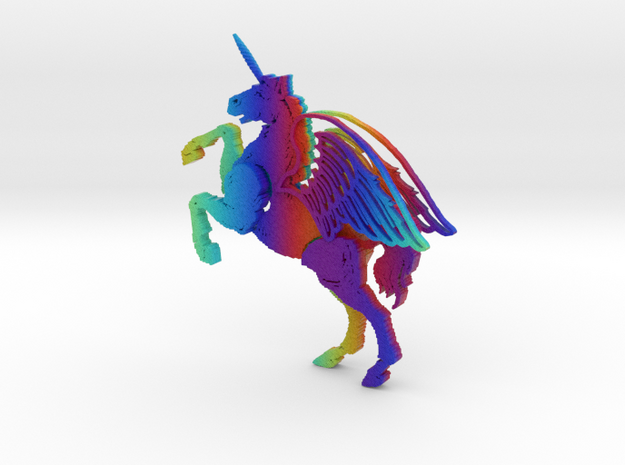 Rainbow Unicorn Pegasus.zip in Full Color Sandstone
