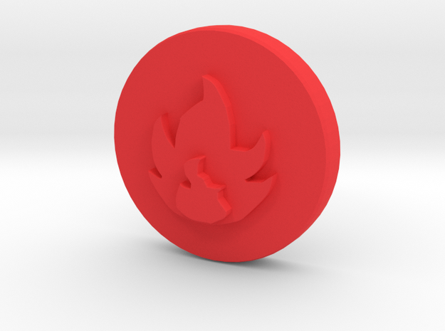 Fire Element in Red Processed Versatile Plastic