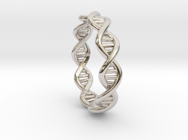 Female DNA Ring From The Male Female Matching Set in Platinum