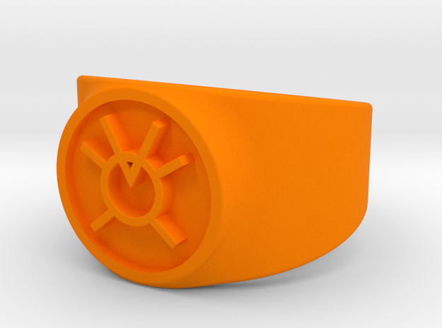 Orange Avarice GL Ring (Szs 5-15) in Orange Processed Versatile Plastic