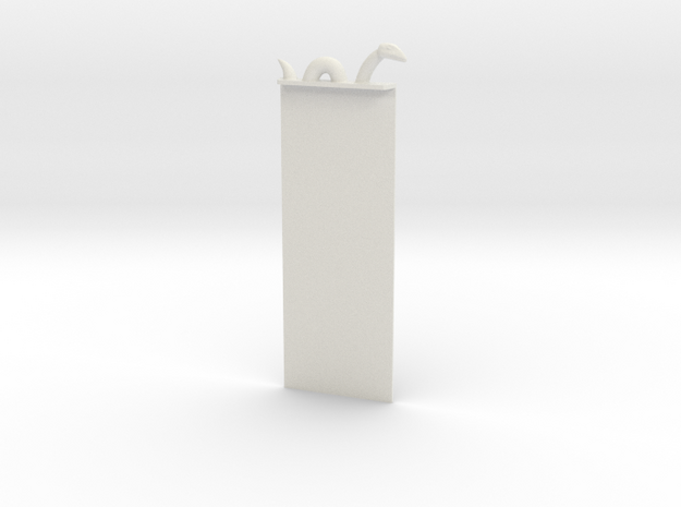 Loch Ness Bookmark in White Natural Versatile Plastic