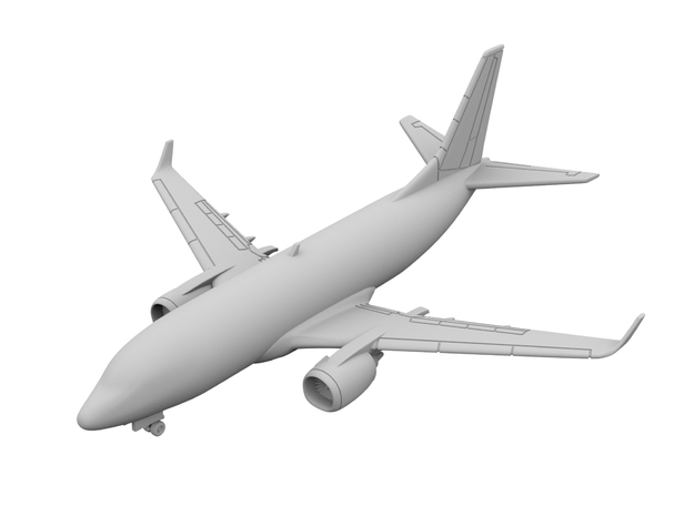 1:200 - 737-500 (XL) in Tan Fine Detail Plastic