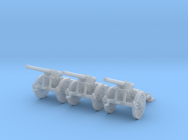 1/200 de Bange cannon 155mm (3) in Tan Fine Detail Plastic