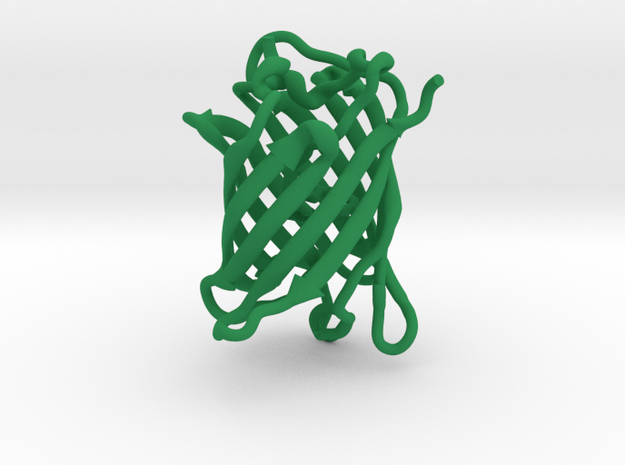 GFP green fluorescent protein molecule in Green Processed Versatile Plastic