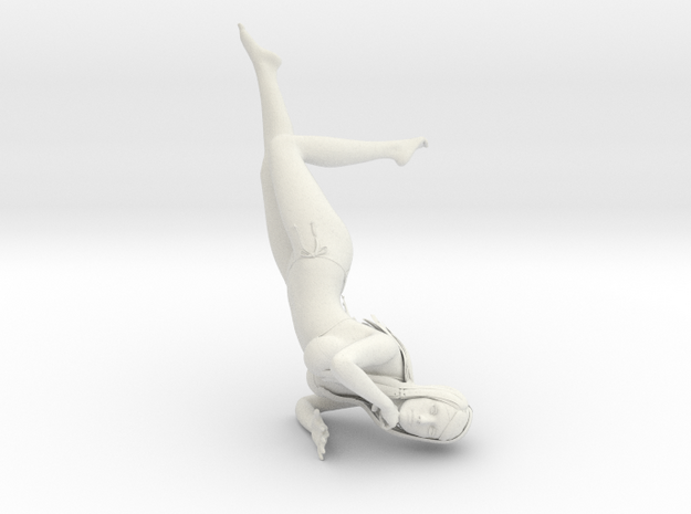 Female Laying Down in White Natural Versatile Plastic