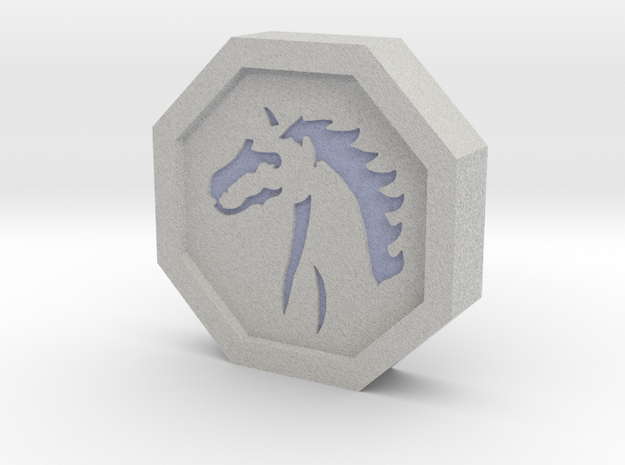 Horse Talisman in Full Color Sandstone