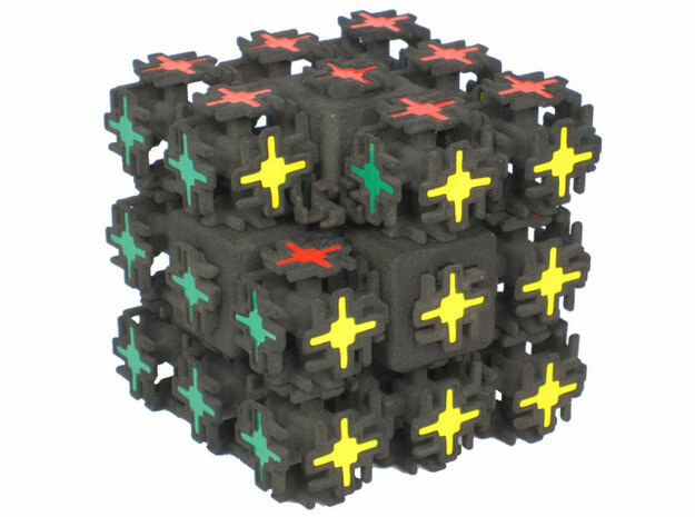 Combo Cube in White Natural Versatile Plastic
