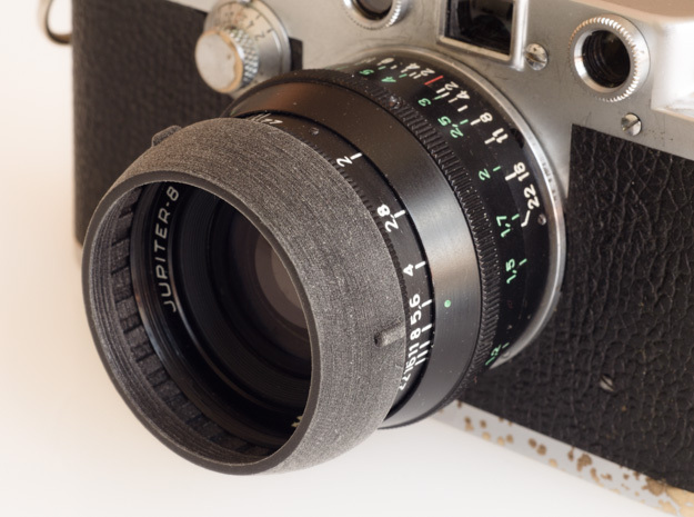 Lens Hood Slim - 50mm f2 Jupiter 8 in Black PA12