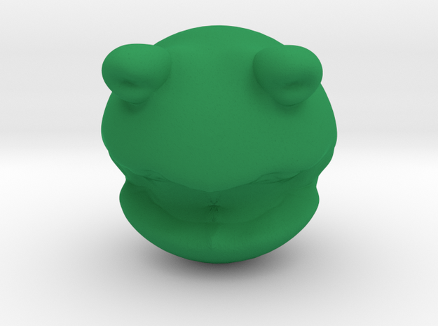 Rolly Polly Kermit Head in Green Processed Versatile Plastic