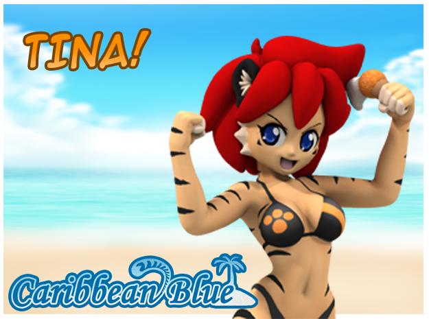 5" Tina Tropical Swimsuit figurine