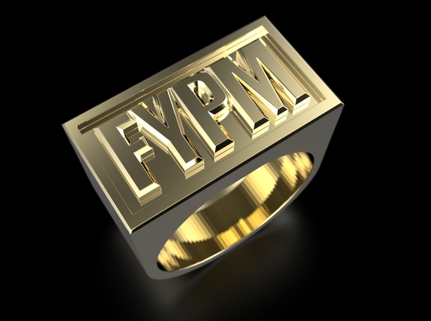 FYPM Ring in Polished Brass