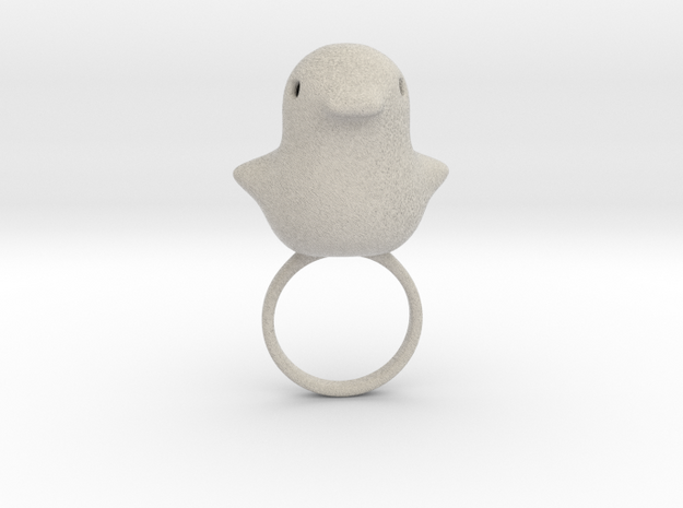 Ring Chicken Size US 7 (17.3 mm) in Natural Sandstone