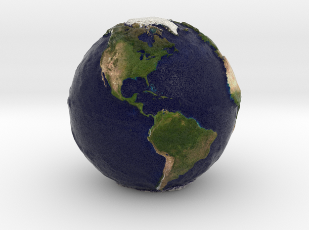 Tactile Miniature Earth in Full Color Sandstone