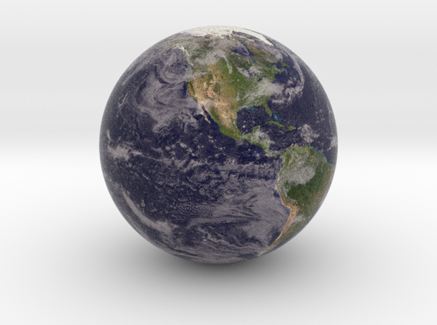 Cloudy Earth Marble 1" Diameter