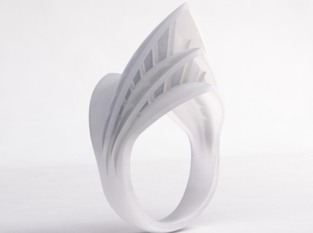 Opera Ring 6-1/2 (USA) in Tan Fine Detail Plastic