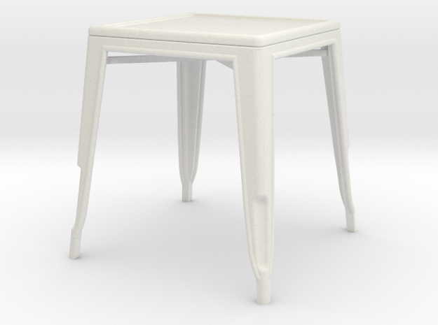 1:24 Pauchard Dining Table in White Natural Versatile Plastic