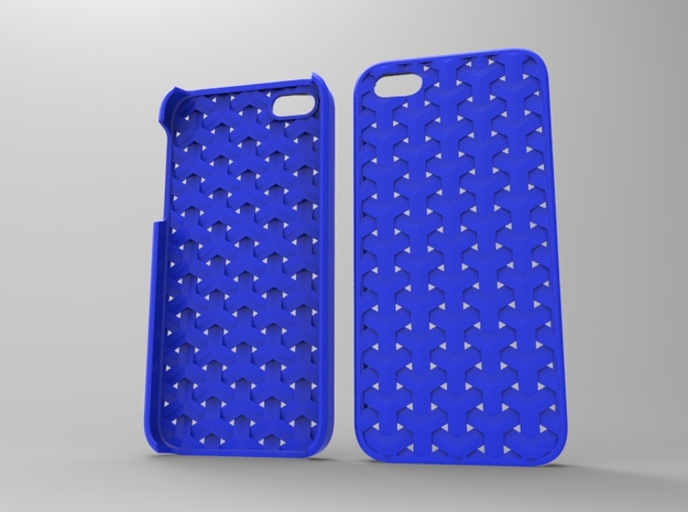 Iphone5 Case 2_4 in Blue Processed Versatile Plastic