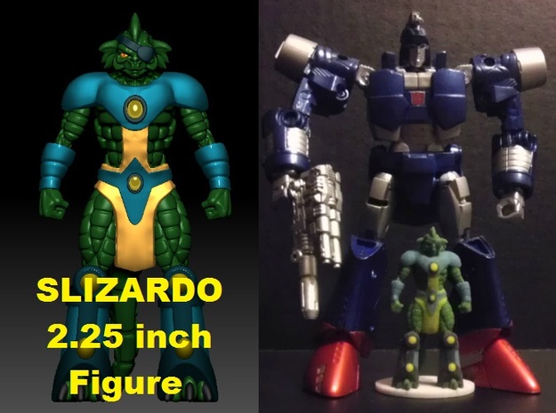 Slizardo homage Komodo 2.25inch Transformers Mini  in Full Color Sandstone