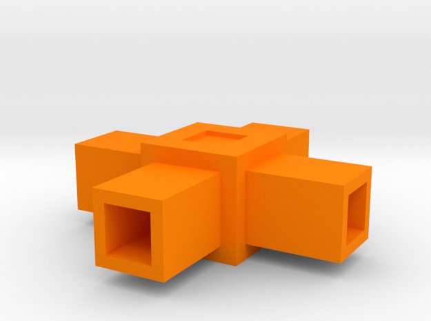 Assembly Parts Small C4 Sym in Orange Processed Versatile Plastic