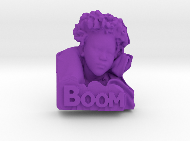 Boom! in Purple Processed Versatile Plastic