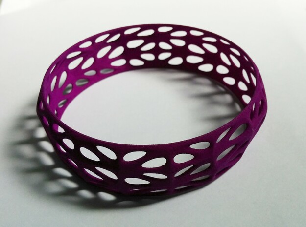 Randomquads Bracelet in Purple Processed Versatile Plastic