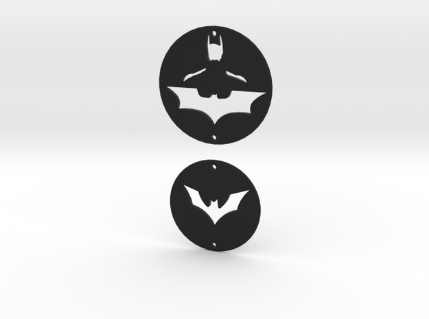 Batman Charms Set 1 in Black Natural Versatile Plastic
