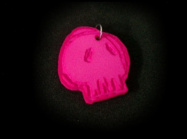 Flangipanis Skull in Pink Processed Versatile Plastic