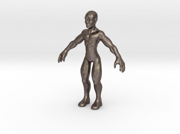 Character01-small in Polished Bronzed Silver Steel