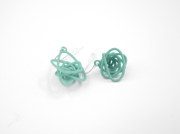 Sprouted Spiral Earrings in White Natural Versatile Plastic