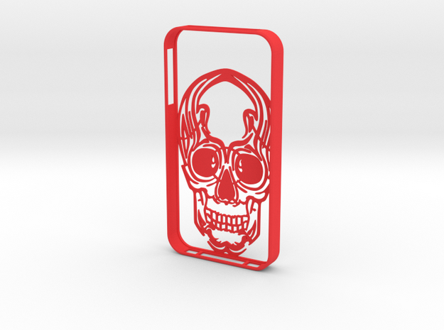 IPhone4s Case Scull in Red Processed Versatile Plastic