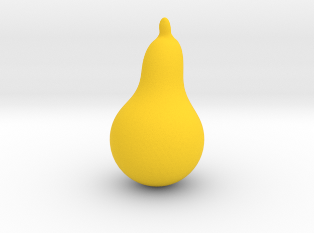 Pear in Yellow Processed Versatile Plastic