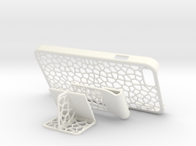 iPhone 6 - Case CELLULAR + 2 Addons in White Processed Versatile Plastic