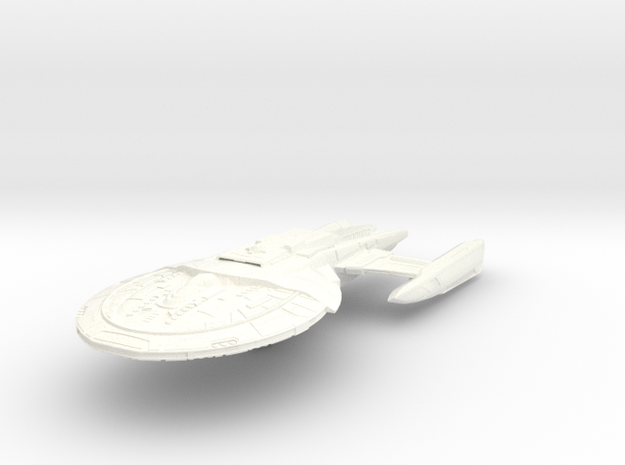 Southmay Class IV  BattleCruiser in White Processed Versatile Plastic