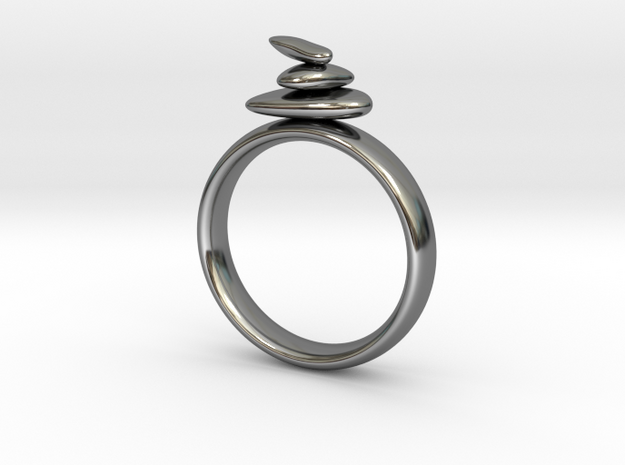 Balance Ring size 8 in Fine Detail Polished Silver