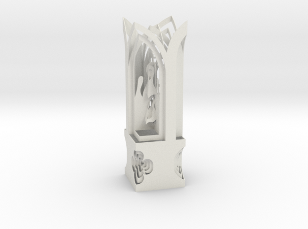 Lamp Shade Nativity Decorative Lite in White Natural Versatile Plastic