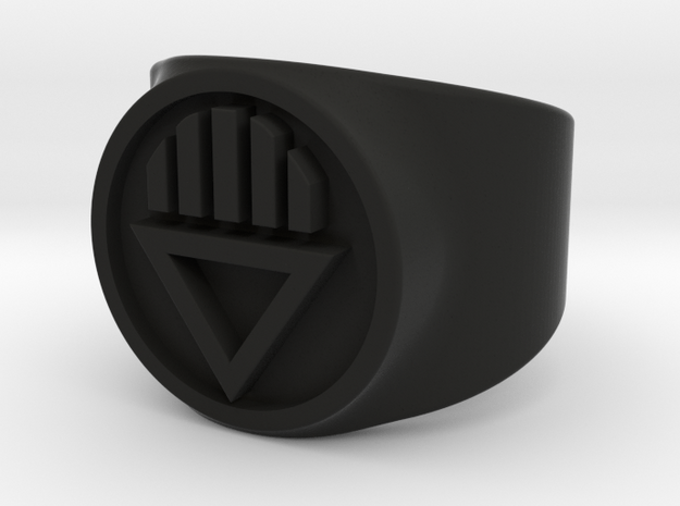 Black Death GL Ring Sz 5 in Black Natural Versatile Plastic