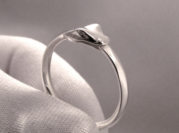 Ouroboros Ring in Polished Silver: 8.5 / 58