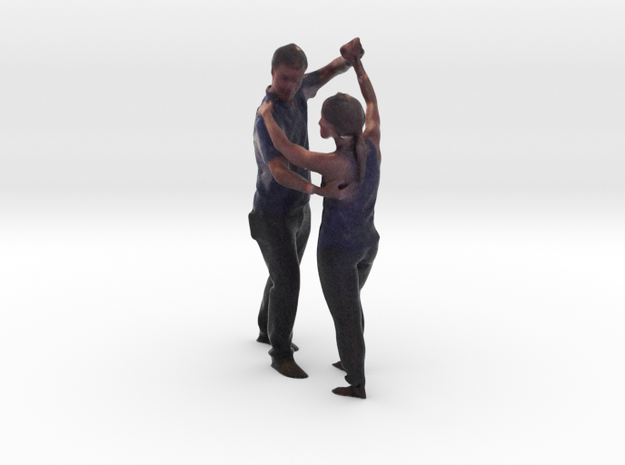 Dancing Couple - Denver Startup Week 2014 in Full Color Sandstone