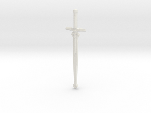 Kirito's Dark Repulser Sword in White Natural Versatile Plastic