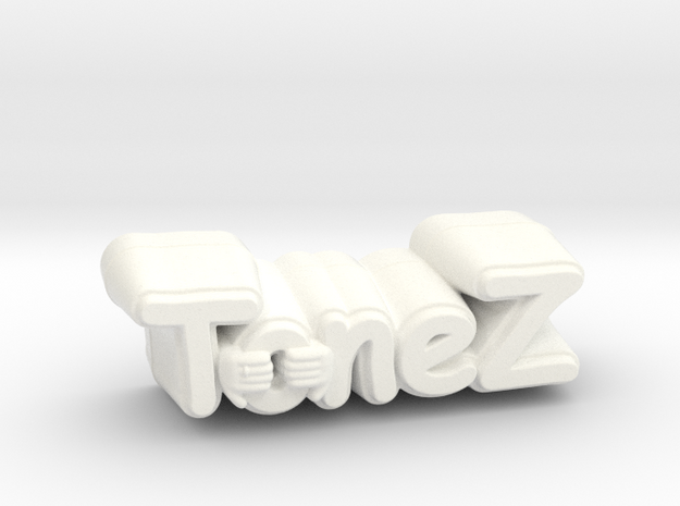 ToneZ Knob - Comic Sans Edition in White Processed Versatile Plastic