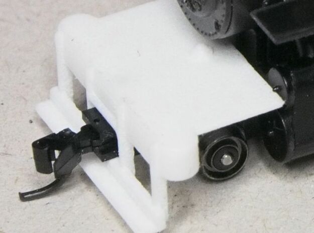 HOn30 switch pilot for 2-8-0 steam loco in White Processed Versatile Plastic