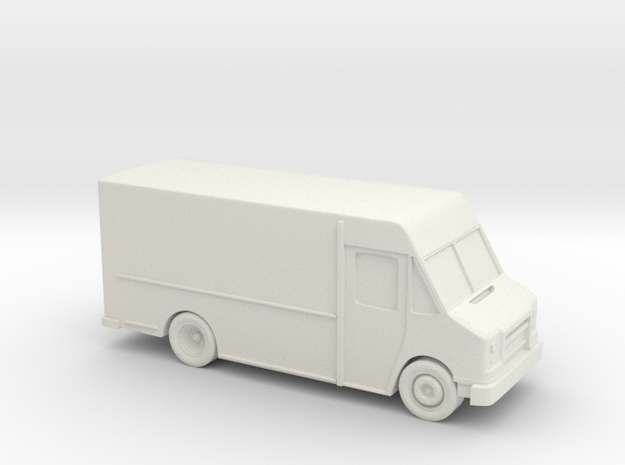 Delivery Truck 3.5 Inch in White Natural Versatile Plastic